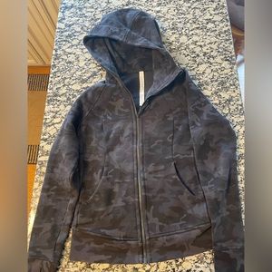 Lululemon Gray Camo Scuba Hoodie